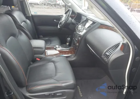 2017 Nissan Armada Platinum z USA, uszkodzony, nr VIN JN8AY2NC8H9502844